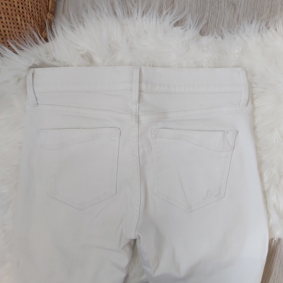 Express Jeans White Ankle Mia Knee Slit Jeans - Picture 6 of 11